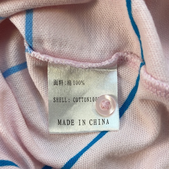 Li-ning Women Polo Shirt Button Down Stripes                             X30-07 - Picture 4 of 5